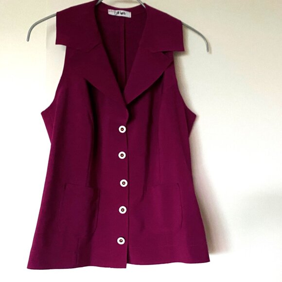 Haut sans manches fushia sans manches et épaules dégagées à l'arrière - Picture 2 of 4